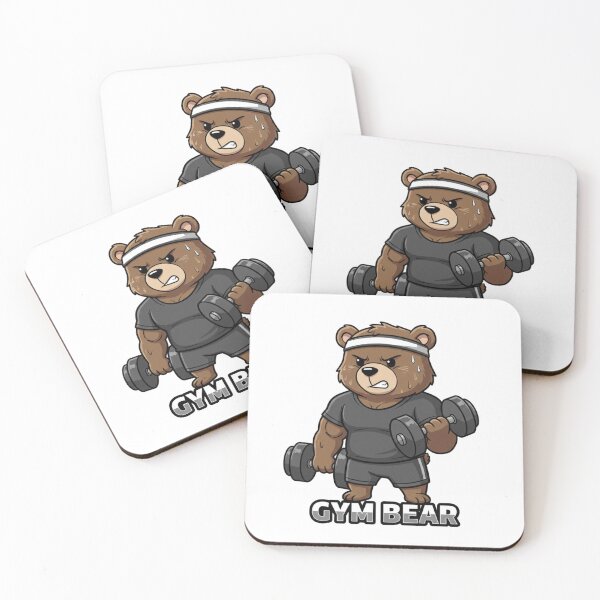 Item preview, Gym Lover Bear - Funny Muscular Bodybuilding & Fitness Humor Tee designed and sold by RelateAndTee.