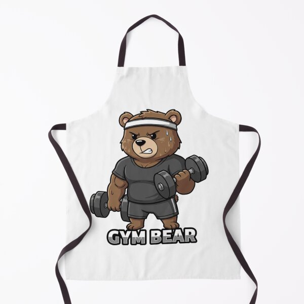 Item preview, Gym Lover Bear - Funny Muscular Bodybuilding & Fitness Humor Tee designed and sold by RelateAndTee.