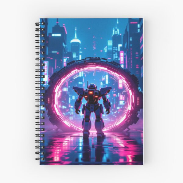Item preview, Cyberpunk Portal Vibes – Time Travel Meets Neon City designed and sold by FotoworldEdel.