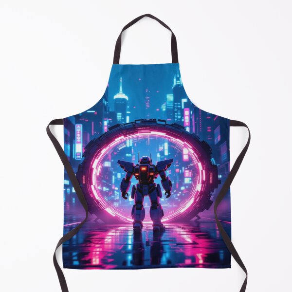 Item preview, Cyberpunk Portal Vibes – Time Travel Meets Neon City designed and sold by FotoworldEdel.
