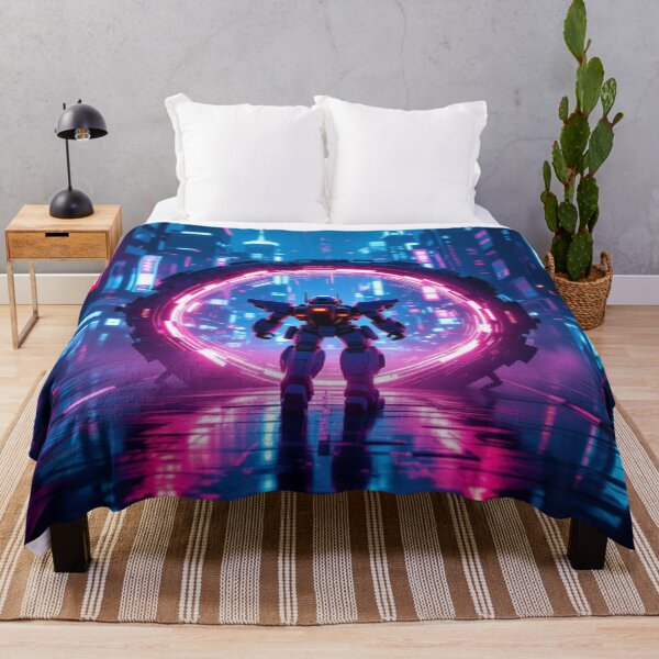 Item preview, Cyberpunk Portal Vibes – Time Travel Meets Neon City designed and sold by FotoworldEdel.