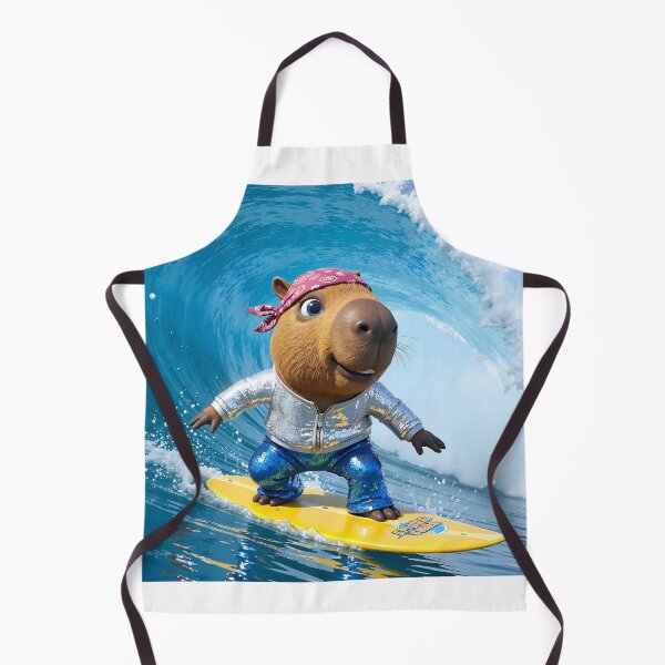 Item preview, Calvin Capybara Surfing designed and sold by LOST GAY LONDON.