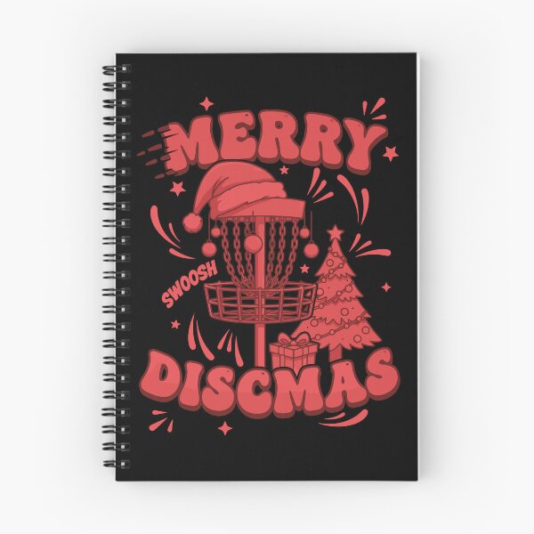 Item preview, Merry Discmas Swoosh Disc Golf Basket Flying Disc designed and sold by LuminOrb.