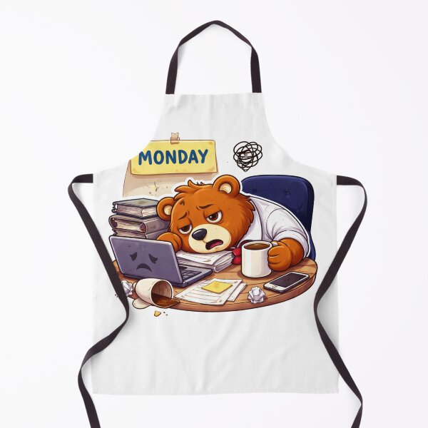 Item preview, Copy of Tired Coffee Lover Bear Illustration designed and sold by RelateAndTee.