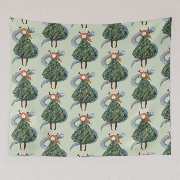 Item preview, Forest spirits, folklore girl designed and sold by Dormitria.