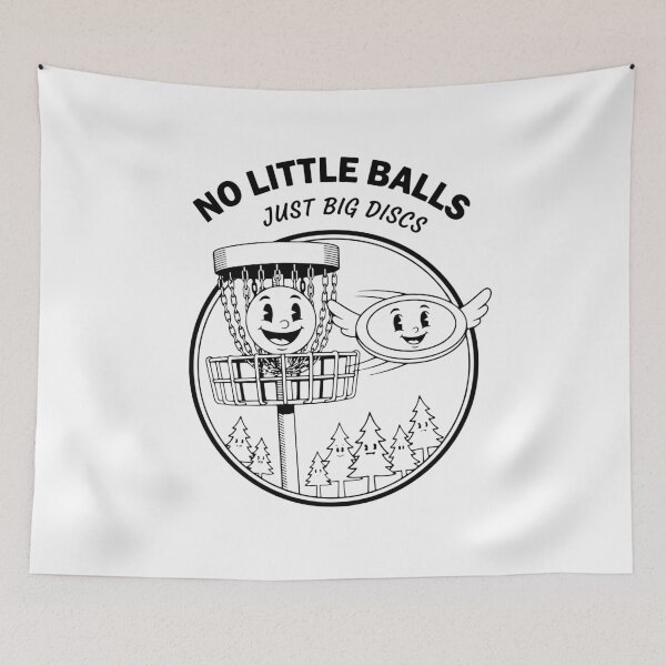 Item preview, No Little Balls Just Big Discs Funny Disc Golf designed and sold by LuminOrb.