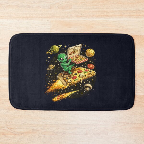 Item preview, Alien Pizza Rider – Space Slice Adventure designed and sold by DesignShopAD.
