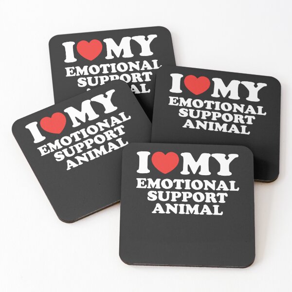 Item preview, I Love My Emotional Support Animal designed and sold by shitpostee.