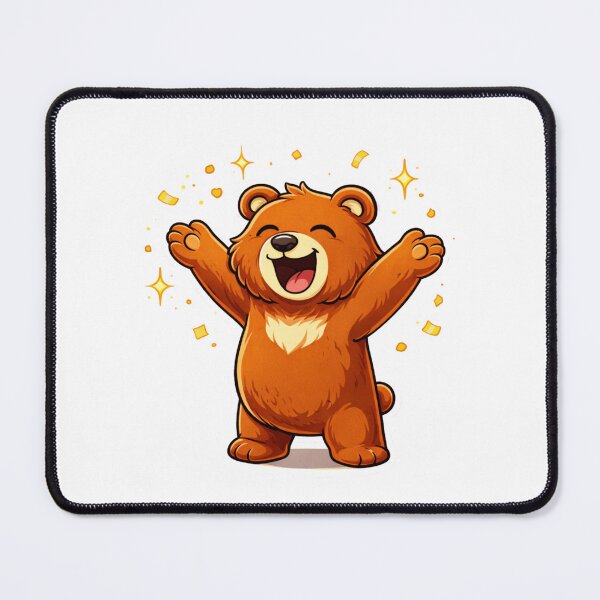 Item preview, Cute Smiling Cartoon Bear Illustration designed and sold by RelateAndTee.