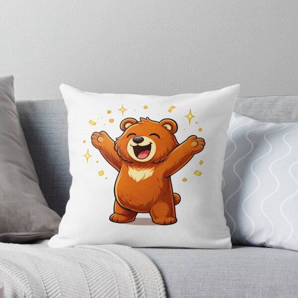 Item preview, Cute Smiling Cartoon Bear Illustration designed and sold by RelateAndTee.