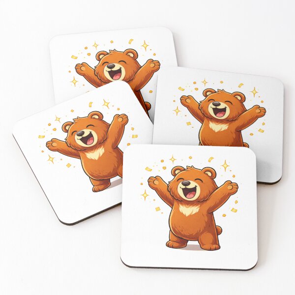 Item preview, Cute Smiling Cartoon Bear Illustration designed and sold by RelateAndTee.