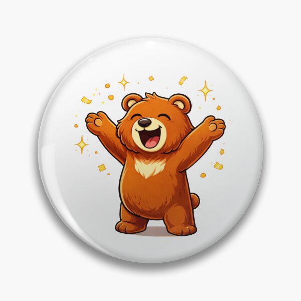 Item preview, Cute Smiling Cartoon Bear Illustration designed and sold by RelateAndTee.