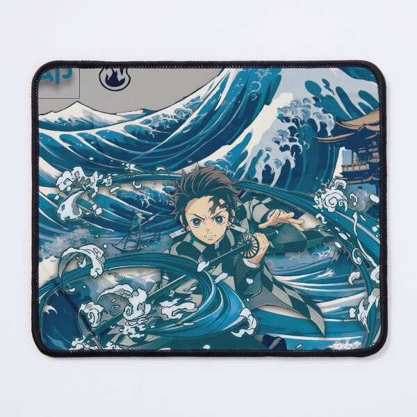 Item preview, Tanjiro Kamado Water Breathing Ukiyo-e Poster designed and sold by Shopunte.