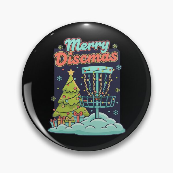 Item preview, Merry Discsmas Funny Disc Golf Flying Disc Basket designed and sold by LuminOrb.
