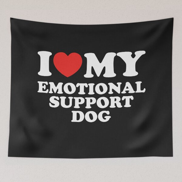 Item preview, I Love My Emotional Support Dog designed and sold by shitpostee.