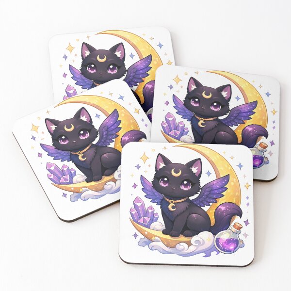Item preview, Celestial Moon Cat Illustration designed and sold by Amr Siam.
