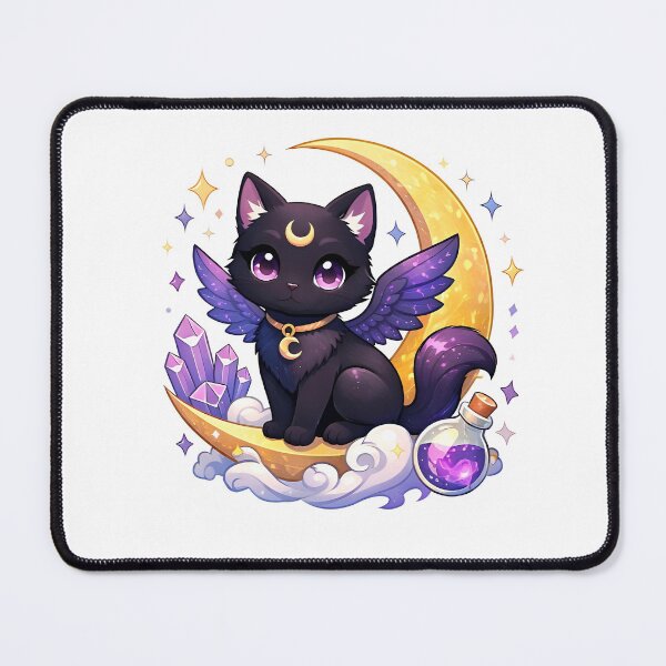 Item preview, Celestial Moon Cat Illustration designed and sold by Amr Siam.