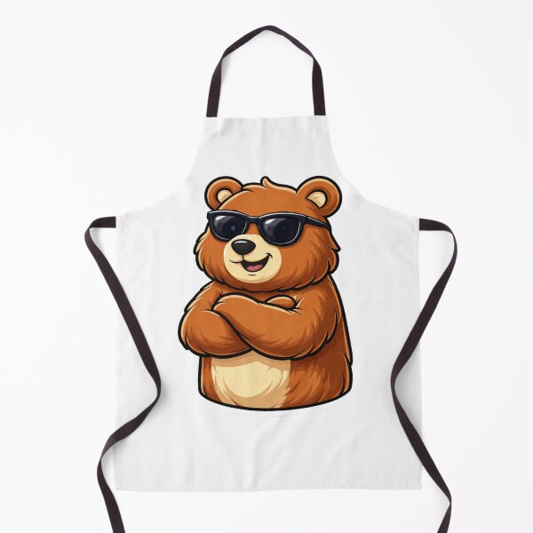 Item preview, Confident Cartoon Bear Illustration designed and sold by RelateAndTee.