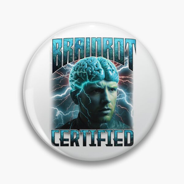 Item preview, Certified Brainrot Lightning Brain Meme designed and sold by bngfx.