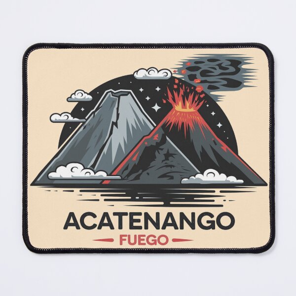 Item preview, Twin Volcanoes Acatenango & Fuego | Guatemala Volcano Hiking Souvenir Art designed and sold by Globalcitytees.