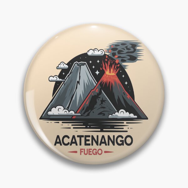 Item preview, Twin Volcanoes Acatenango & Fuego | Guatemala Volcano Hiking Souvenir Art designed and sold by Globalcitytees.