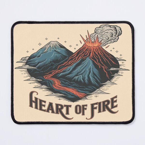 Item preview, Hearts of Fire Acatenango | Volcano Love Adventure Travel Art designed and sold by Globalcitytees.