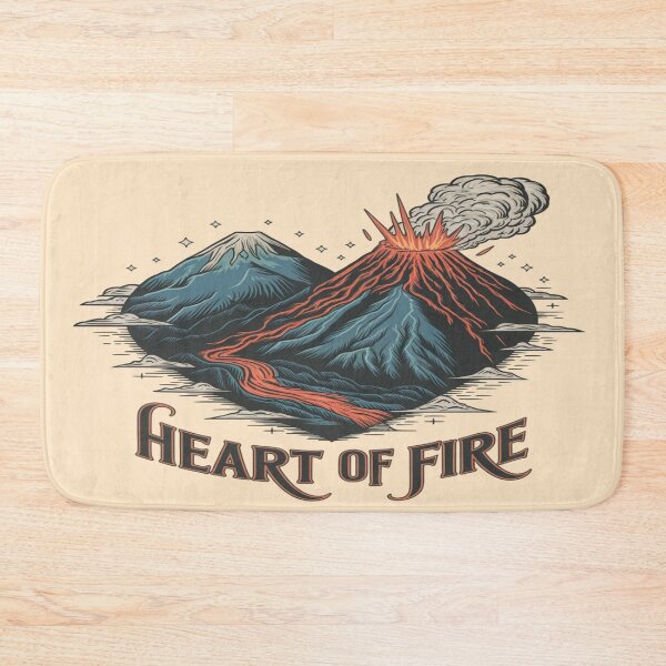 Item preview, Hearts of Fire Acatenango | Volcano Love Adventure Travel Art designed and sold by Globalcitytees.