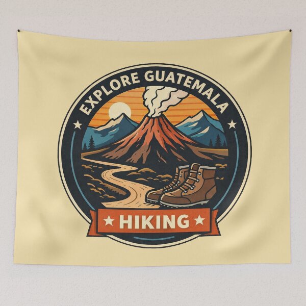 Item preview, Volcano Hiking Badge | Outdoor Explorer Mountain Adventure Emblem designed and sold by Globalcitytees.