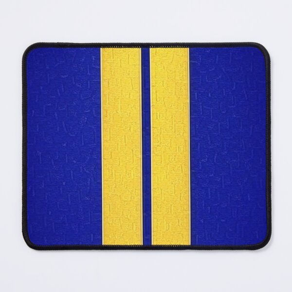 Item preview, Simulated Texture Dual Racing Stripes - Small Gap (Yellow - Royal Blue) designed and sold by Racing Stripes Only.