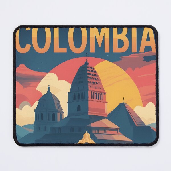 Item preview, Colombia Retro Vintage Travel Design designed and sold by TravelersGems.