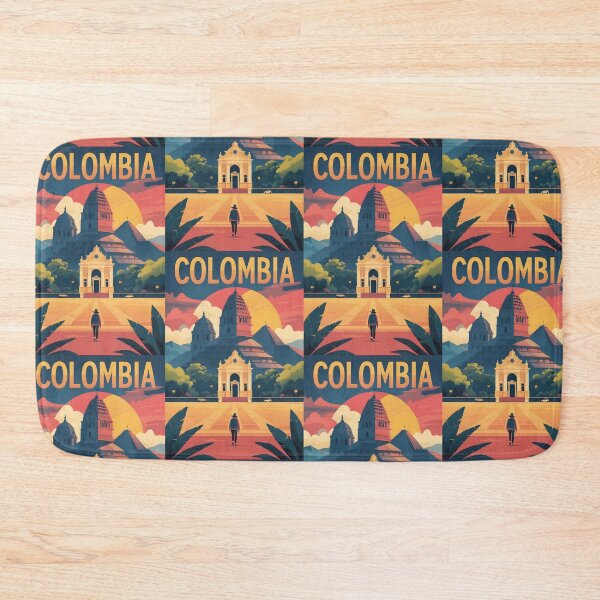 Item preview, Colombia Retro Vintage Travel Design designed and sold by TravelersGems.