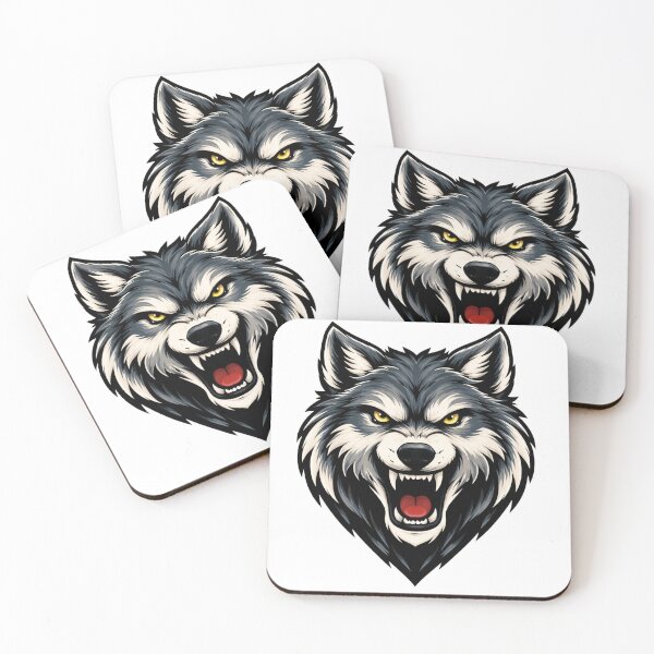 Item preview, Fierce Wolf Head – Bold Animal Illustration designed and sold by RelateAndTee.