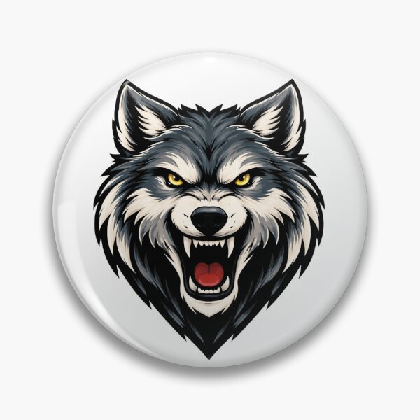 Artikelvorschau, Wilder Wolfskopf – Ausdrucksstarke Tierillustration entworfen und verkauft von RelateAndTee.