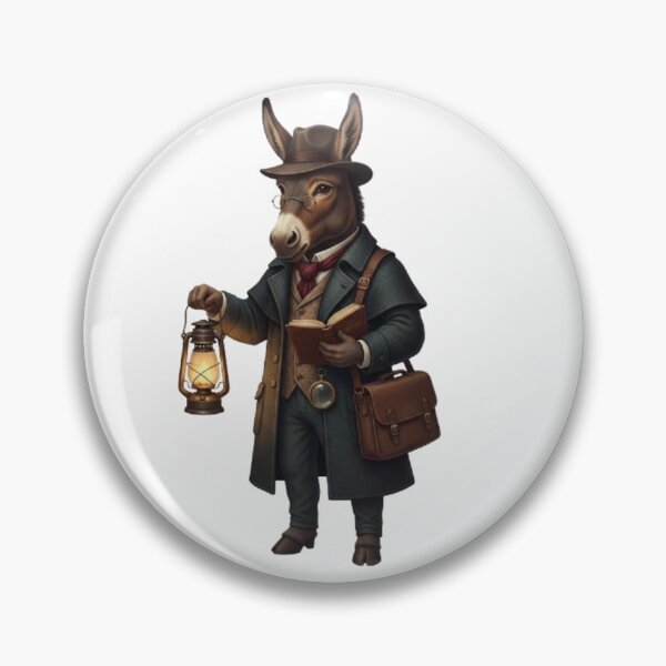 Item preview, The Detective Donkey: Sherlock Holmes Style Illustration designed and sold by CHRIST5000.