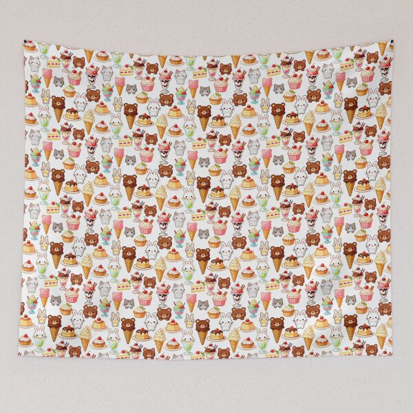 Item preview, Ice Cream Party Animals Seamless designed and sold by KJackArtwork.