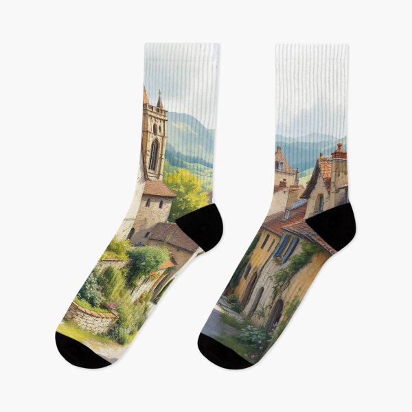 Item preview, Village in the foothills of the Pyrenees (France) designed and sold by jefboutique6150.