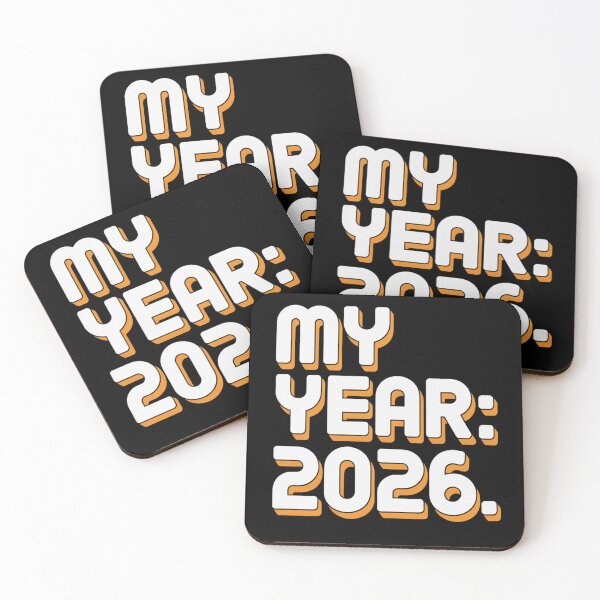 Item preview, My Year 2026 - Bold Orange 3D Shadow Typography designed and sold by DarylWelsh2024.