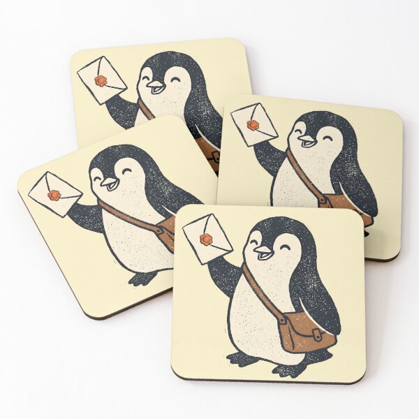 Item preview, Cute Postman Penguin With Mail designed and sold by Imaginationbeyond.