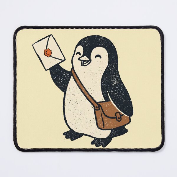 Item preview, Cute Postman Penguin With Mail designed and sold by Imaginationbeyond.