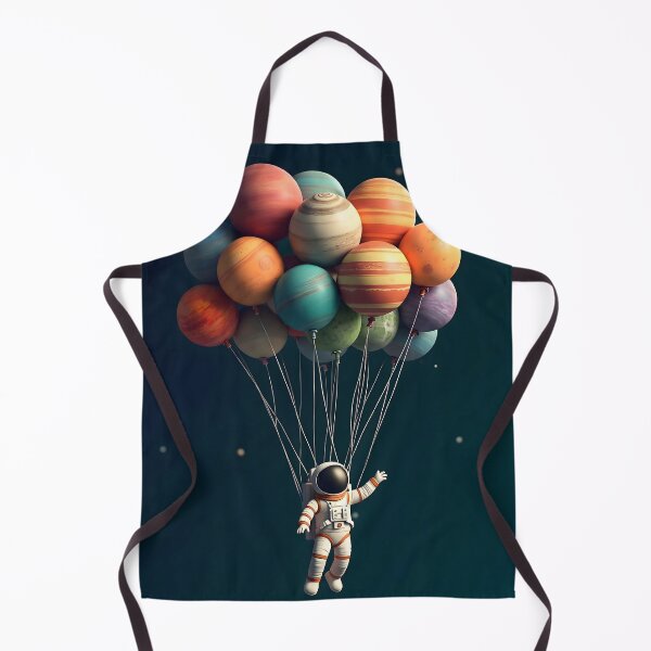 Item preview, Astronaut Planet Balloons Poster, Space Adventure Wall Art Print, Cosmic Kids Nursery Decor Canvas, Etsy Top Seller designed and sold by AbstractAuraArt.
