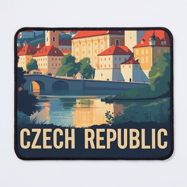 Item preview, Czech Republic Retro Vintage Travel Design designed and sold by TravelersGems.
