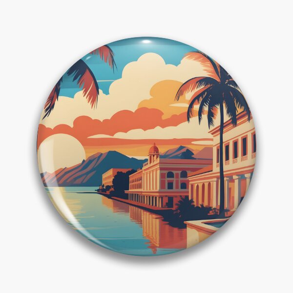 Item preview, Dominican Republic Retro Vintage Travel Design designed and sold by TravelersGems.
