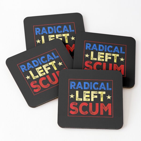 Item preview, Retro Radical Left Scum Apparently Political Sarcastic Quote designed and sold by FerminVigo.