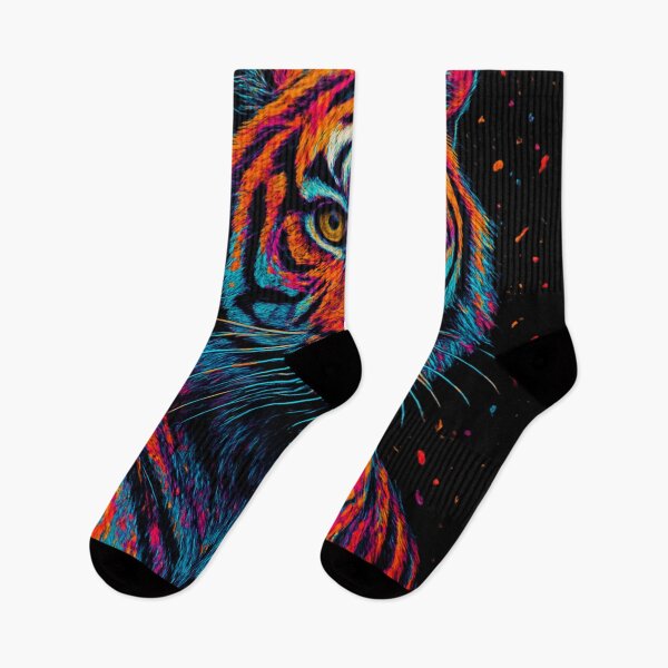 Item preview, Neon Tiger Spirit – Energy of the Night designed and sold by kastabembe.