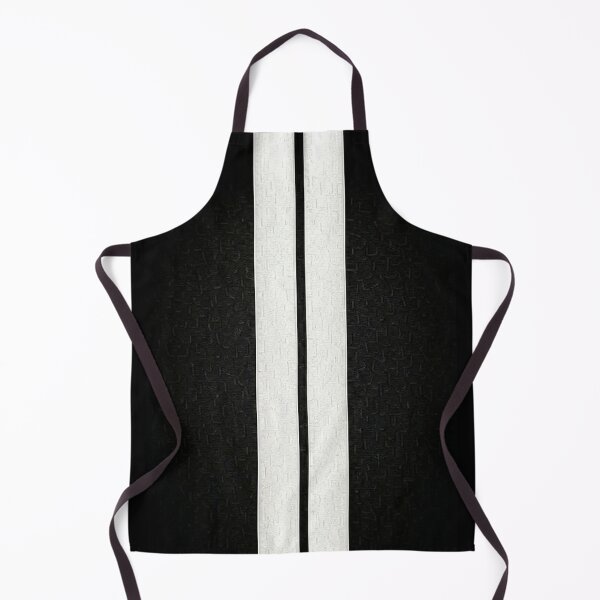Item preview, Simulated Texture Dual Racing Stripes - Small Gap (White - Black) designed and sold by Racing Stripes Only.