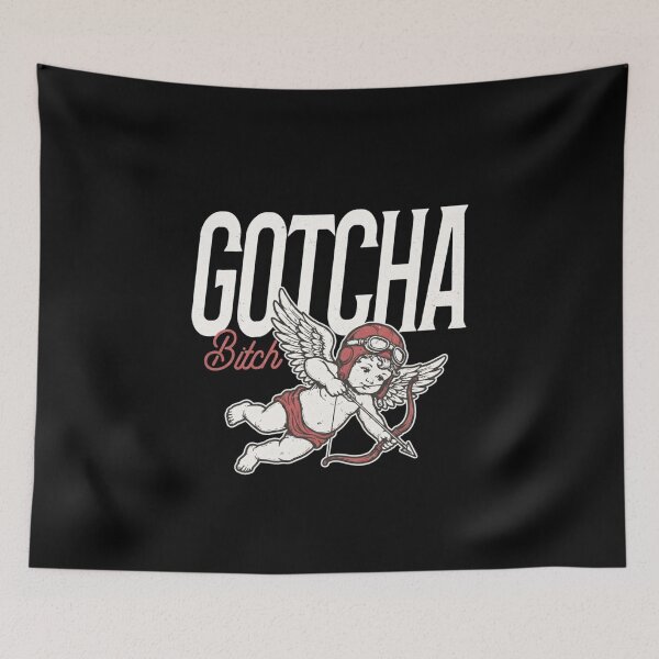 Item preview, Retro Valentine's day, Funny cupid - Black tee designed and sold by sapnaela.