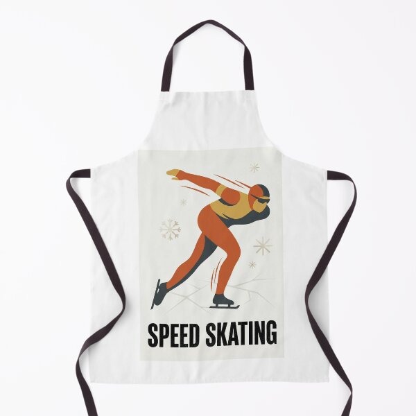Item preview, Speed Skating Vintage Poster – Minimalist Winter Sports Art Print designed and sold by MiszungART.