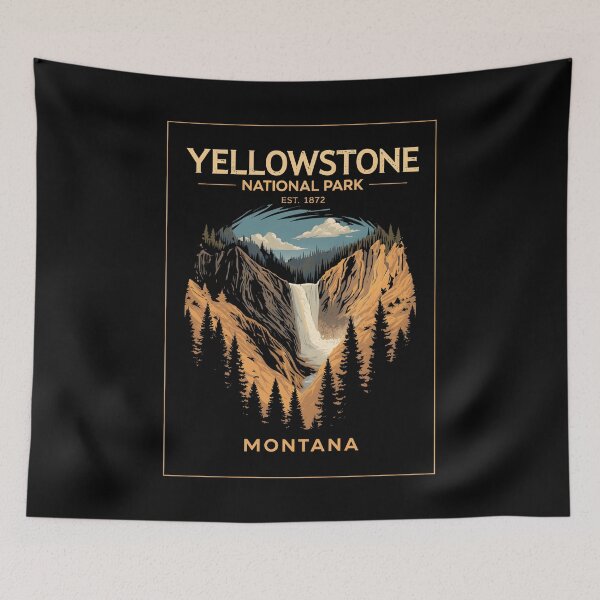 Item preview, Yellowstone National Park - Montana designed and sold by GoodOldVintage.