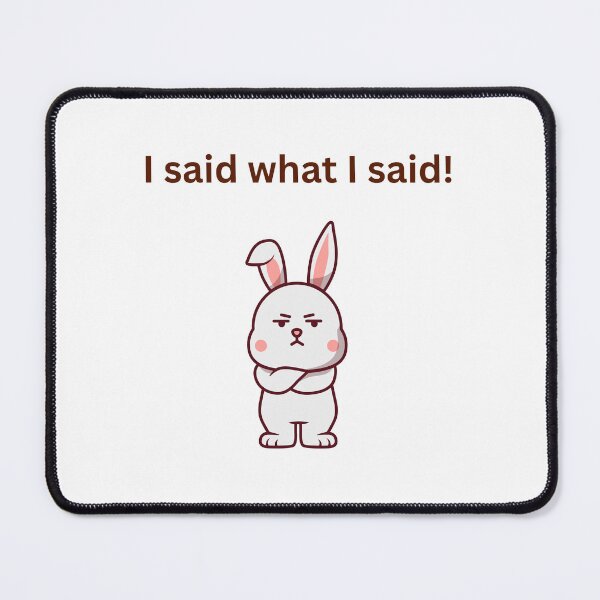 Item preview, I Said What I Said – Bold Sarcastic Quote | Sassy Minimal Design designed and sold by NCODesigns.