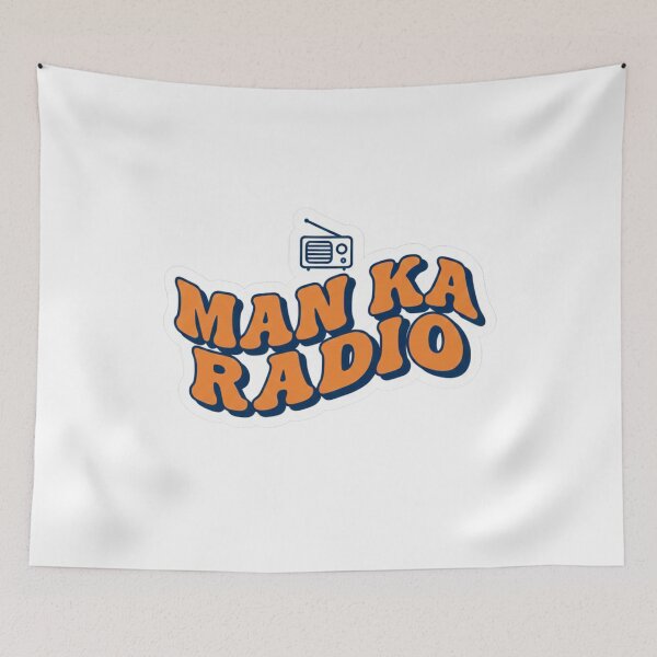 Item preview, Man Ka Radio – Retro Desi Typography Design designed and sold by RelateAndTee.